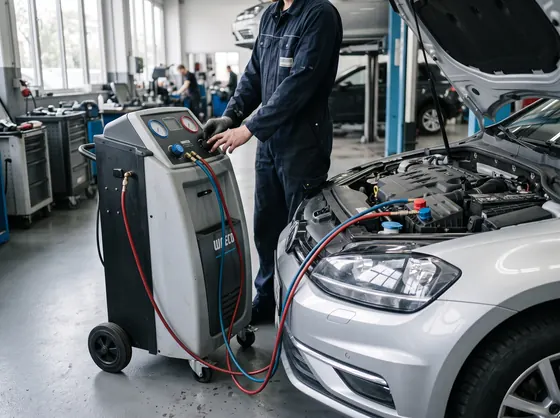Klimaservice am Fahrzeug